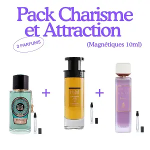 Pack Charisme et Attraction - 3 Parfums Magnétiques 10ml