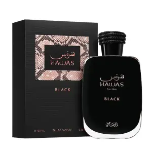 Hawas Black Rasasi – أو دو بارفان رجالي 100مل